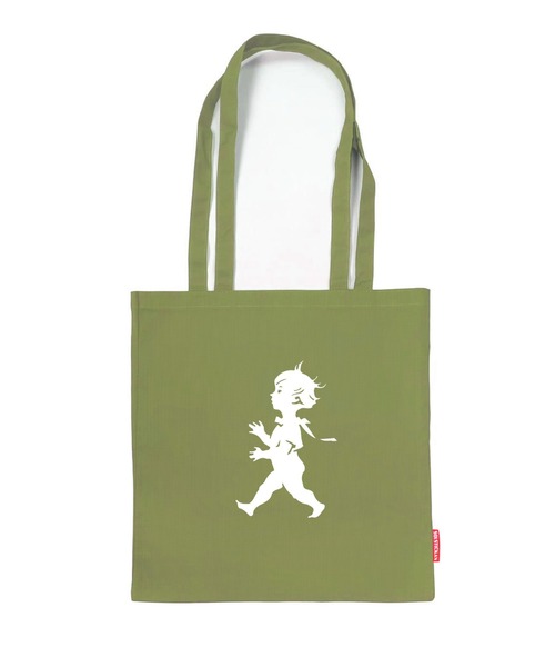 SOLSTICKAN DESIGN(ソルスティッカンデザイン)の「SOLSTICKAN コットンバック(トートバッグ・レディース・ブラック/グリーン・42cm)」の2枚目の写真