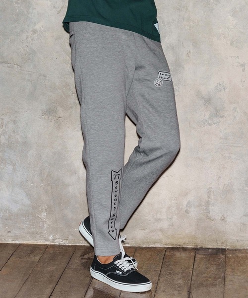 seventy seven（セブンティセブン）の「mp14172-cardboard long pants(arrow) スウェットパンツ(7725W080)（スウェットパンツ・メンズ・トップグレー/ブラック・XL/L/M/S）」の5枚目の写真