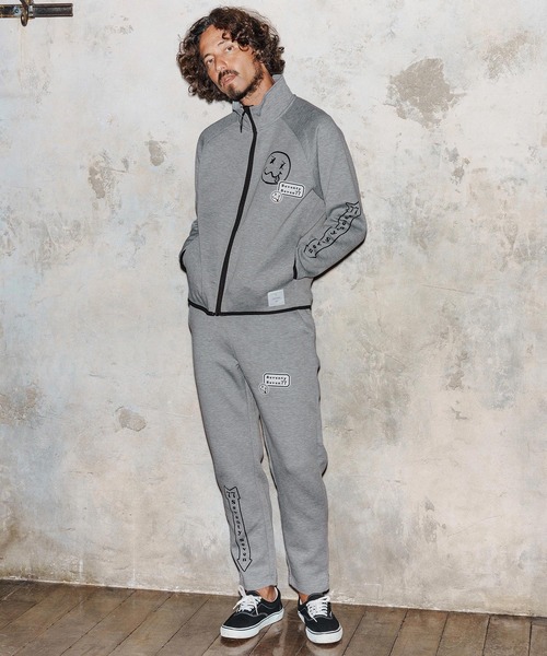 seventy seven（セブンティセブン）の「mp14172-cardboard long pants(arrow) スウェットパンツ(7725W080)（スウェットパンツ・メンズ・トップグレー/ブラック・XL/L/M/S）」の6枚目の写真