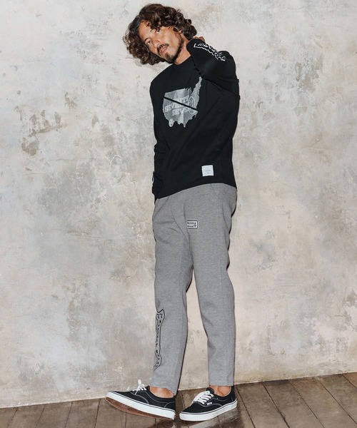 seventy seven（セブンティセブン）の「mp14172-cardboard long pants(arrow) スウェットパンツ(7725W080)（スウェットパンツ・メンズ・トップグレー/ブラック・XL/L/M/S）」の12枚目の写真