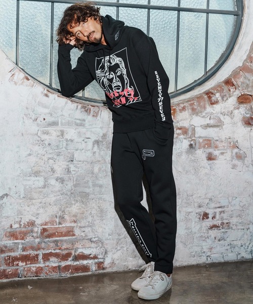 seventy seven（セブンティセブン）の「mp14172-cardboard long pants(arrow) スウェットパンツ(7725W080)（スウェットパンツ・メンズ・トップグレー/ブラック・XL/L/M/S）」の17枚目の写真