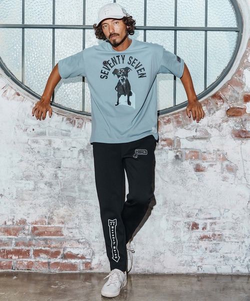 seventy seven（セブンティセブン）の「mp14172-cardboard long pants(arrow) スウェットパンツ(7725W080)（スウェットパンツ・メンズ・トップグレー/ブラック・XL/L/M/S）」の18枚目の写真