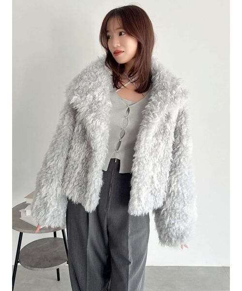 セール】カールエコファーブルゾン（ブルゾン）｜dazzlin（ダズリン