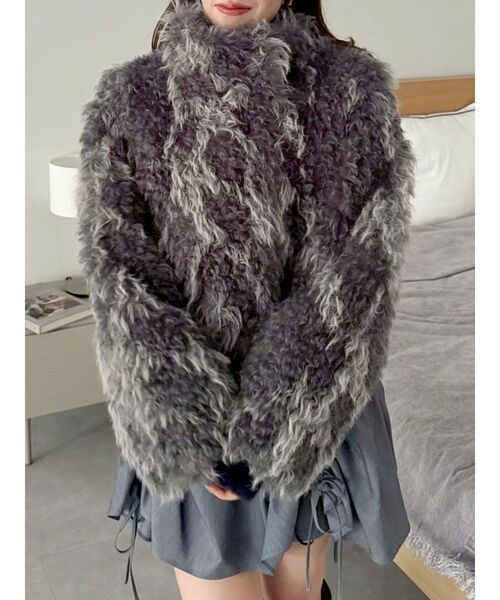 セール】カールエコファーブルゾン（ブルゾン）｜dazzlin（ダズリン