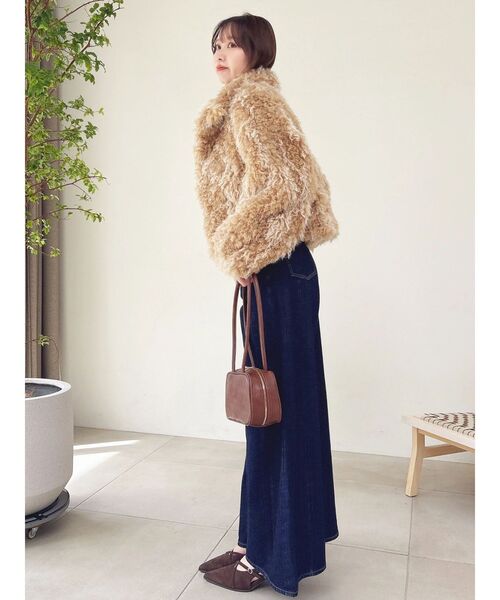 ninico☆新作✨タグ付ダズリン カールエコファーブルゾンdazzlin dazzlin（ダズリン） ブルゾン アウター カールエコファーブルゾン