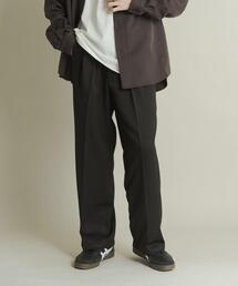 SENSE OF PLACE by URBAN RESEARCH（センスオブプレイスバイアーバンリサーチ）の「ウールライクダブルタックワイドパンツ（スラックス・メンズ）」