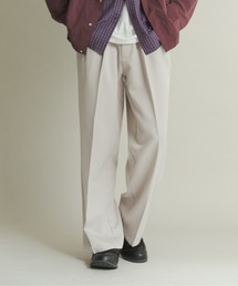 SENSE OF PLACE by URBAN RESEARCH | ウールライクダブルタックワイドパンツ(その他パンツ)
