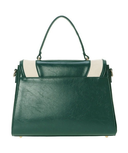 an another angelus（アンアナザーアンジェラス）の「サークルフラップ刺繍台形バッグ/fint フィント（ハンドバッグ・レディース・ブルーグリーン/ブラック・FREE）」の13枚目の写真