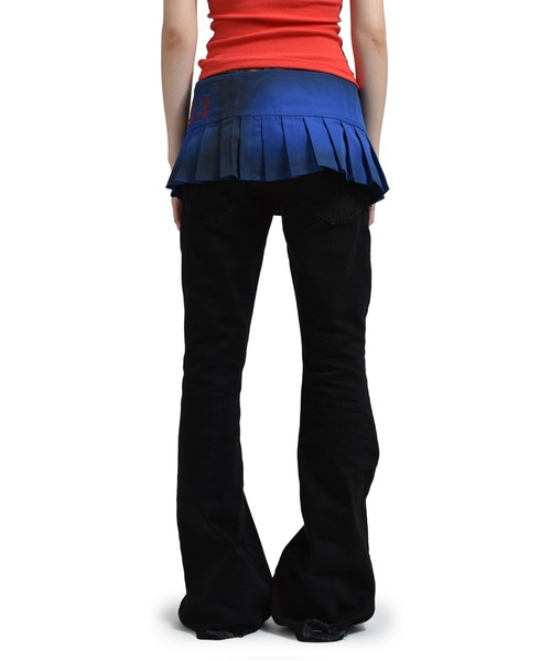 MOWALOLA(モワローラ)の「EUROTRASH BGC SKIRT(スカート・レディース・ブルー・SMALL)」の2枚目の写真