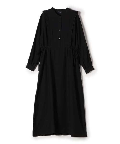 SYSORUS 新品未使用品.*˚‧裾プリーツデザインワンピース SHIPS Colors:〈手洗い可能〉プリーツ デザイン ロングスリーブ