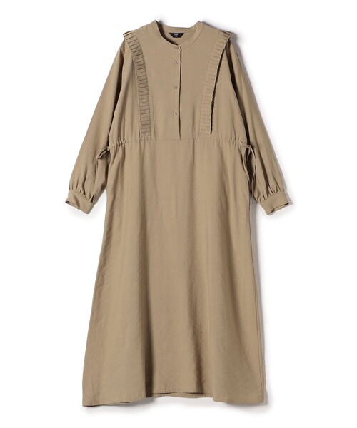 SHIPS Colors:〈手洗い可能〉プリーツ デザイン ロングスリーブ