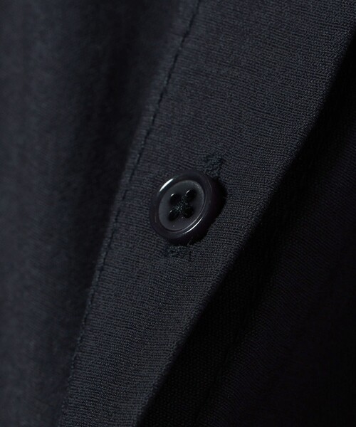 薄紫 プリーツデザイン ロングワンピース SHIPS Colors:〈手洗い可能〉プリーツ デザイン ロングスリーブ