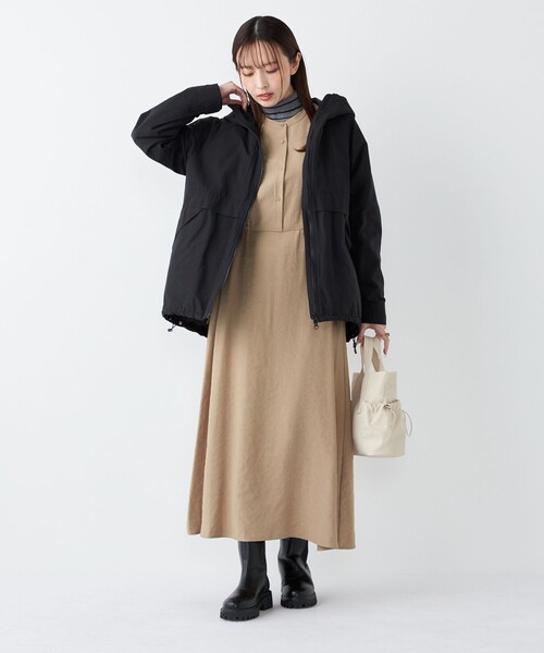 SHIPS Colors:〈手洗い可能〉プリーツ デザイン ロングスリーブ