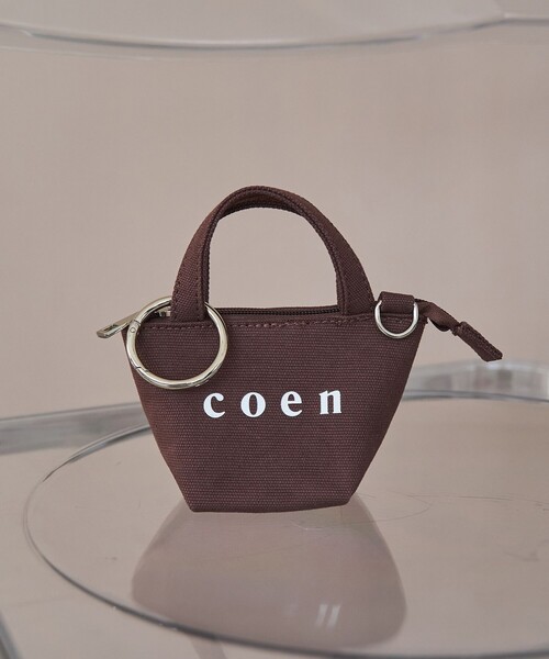 coen(コーエン)の「coen(コーエン)ロゴトートバッグチャーム XS(キーホルダー・レディース・ライトグレー/ブラック/ダークブラウン/ナチュラル・FREE)」の3枚目の写真