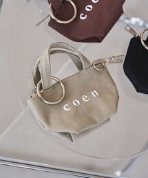 coen（コーエン）ロゴトートバッグチャーム XS