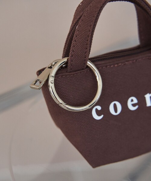 coen(コーエン)の「coen(コーエン)ロゴトートバッグチャーム XS(キーホルダー・レディース・ライトグレー/ブラック/ダークブラウン/ナチュラル・FREE)」の9枚目の写真