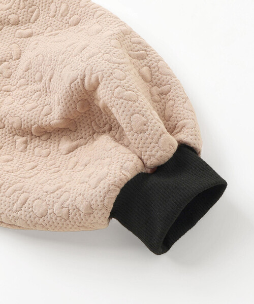 ZIDDY（ジディ）の「膨れジャガードトレーナー＆ショートパンツセット(130~160cm)（セットアップ・キッズ・ベージュ/ブラック・150cm/FREE/130cm/140cm）」の15枚目の写真