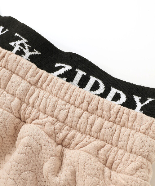 ZIDDY（ジディ）の「膨れジャガードトレーナー＆ショートパンツセット(130~160cm)（セットアップ・キッズ・ベージュ/ブラック・150cm/FREE/130cm/140cm）」の6枚目の写真