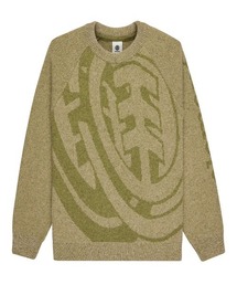 ELEMENT（エレメント）の「ELEMENT メンズ DOUBLE ICON CR セーター 【2025年秋冬モデル】/エレメントロゴクルーネックジャガードニット・セーター（ニット/セーター）」