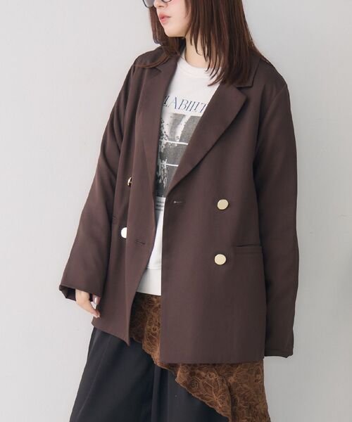 RETRO GIRL(レトロガール)の「ダブルテーラーJK(その他アウター・レディース・ダークブルー/ダークブラウン/グレー系その他・FREE)」の1枚目の写真