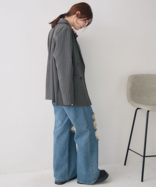 RETRO GIRL(レトロガール)の「ダブルテーラーJK(その他アウター・レディース・ダークブルー/ダークブラウン/グレー系その他・FREE)」の7枚目の写真
