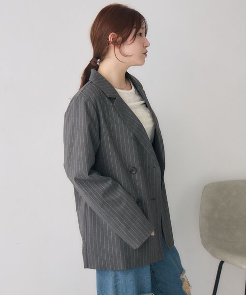 RETRO GIRL(レトロガール)の「ダブルテーラーJK(その他アウター・レディース・ダークブルー/ダークブラウン/グレー系その他・FREE)」の11枚目の写真