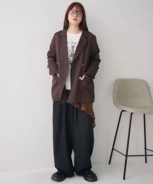 RETRO GIRL(レトロガール)の「ダブルテーラーJK(その他アウター・レディース・ダークブルー/ダークブラウン/グレー系その他・FREE)」の14枚目の写真