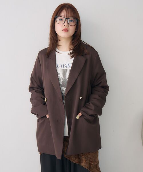 RETRO GIRL(レトロガール)の「ダブルテーラーJK(その他アウター・レディース・ダークブルー/ダークブラウン/グレー系その他・FREE)」の17枚目の写真