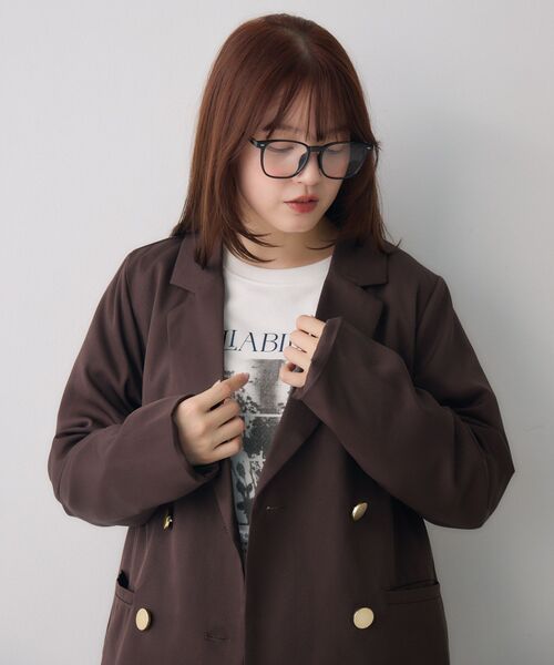 RETRO GIRL(レトロガール)の「ダブルテーラーJK(その他アウター・レディース・ダークブルー/ダークブラウン/グレー系その他・FREE)」の22枚目の写真