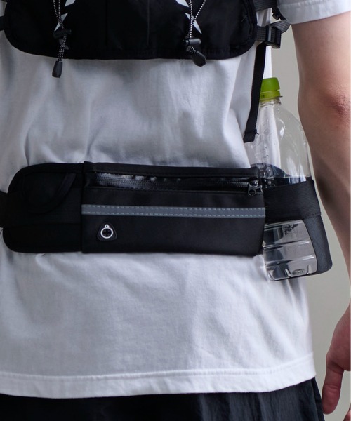 CALIFORNIA OUTFITTERS(カリフォルニア アウトフィッターズ)の「9C16 リフレクター付 ランニング ウエストポーチ(スポーツグッズ・メンズ・イエロー/ブラック・ONESIZE)」の1枚目の写真