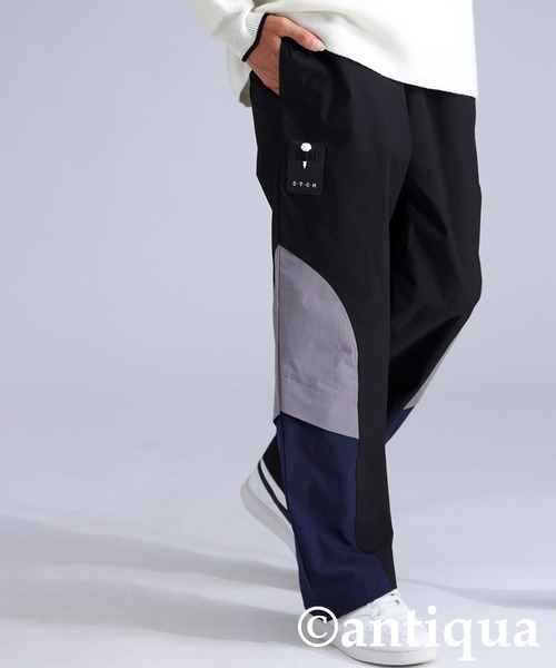 antiqua(アンティカ)の「【STCH】配色切替パンツ(その他パンツ・レディース・ネイビー/ブラック・LXL/ML)」の1枚目の写真