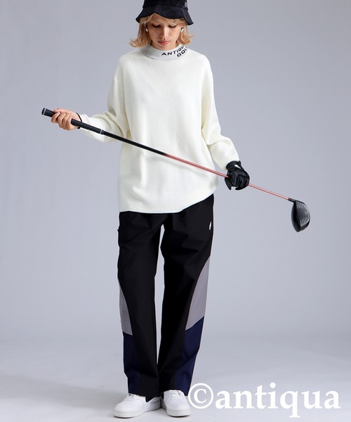 antiqua(アンティカ)の「【STCH】配色切替パンツ(その他パンツ・レディース・ネイビー/ブラック・LXL/ML)」の4枚目の写真