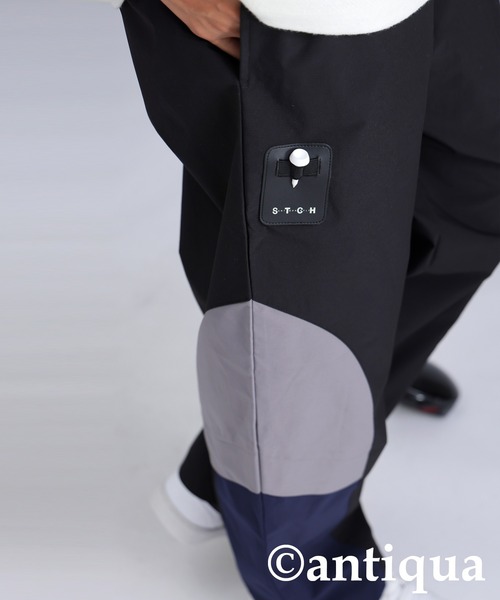 antiqua(アンティカ)の「【STCH】配色切替パンツ(その他パンツ・レディース・ネイビー/ブラック・LXL/ML)」の3枚目の写真