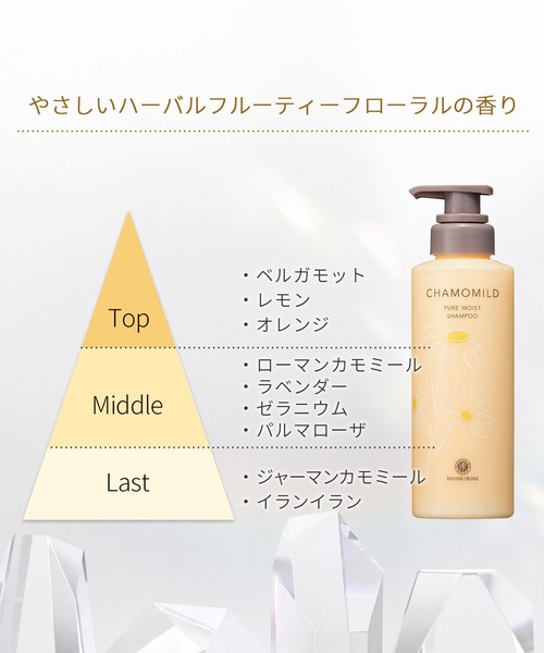 ハウス オブ ローゼ（ハウス オブ ローゼ）の「ハウスオブローゼ / カモマイルド ピュアモイスト シャンプー　300mL（シャンプー・レディース・その他・FREE）」の6枚目の写真