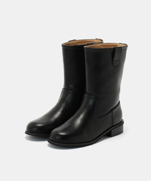 Simplicite | ラウンドトゥローヒールブーツ(その他シューズ)