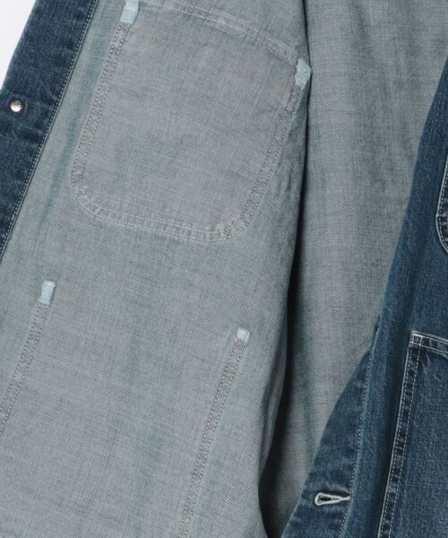 UNIVERSAL OVERALL（ユニバーサルオーバーオール）の「【UNIVERSAL OVERALL】COVERALL HT2433400-A（カバーオール・メンズ・インディゴブルー・L/M/S/XL）」の3枚目の写真