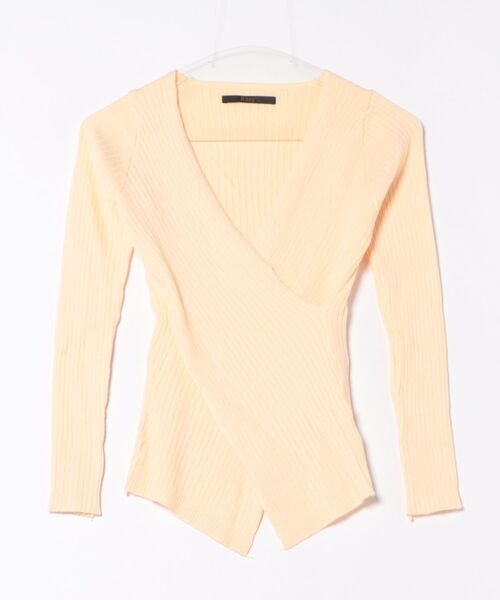 Ritzy(リッツィー)の「4色展開 Ⅴネック 前身クロスデザイン ニット セーター(ニット/セーター・レディース・グレー/ブラック/ブラウン/イエロー・FREE)」の13枚目の写真