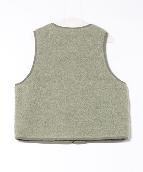 go slow caravan（ゴースローキャラバン）の「NUEVO BLANCA/ヌエヴォブランカ　フラワードット刺繍 ボアベスト（ベスト・レディース・ミント/ベージュ・FREE）」の11枚目の写真