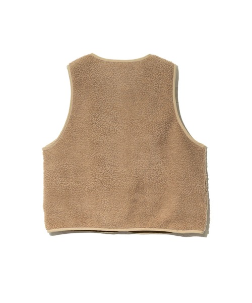 go slow caravan（ゴースローキャラバン）の「NUEVO BLANCA/ヌエヴォブランカ　フラワードット刺繍 ボアベスト（ベスト・レディース・ミント/ベージュ・FREE）」の10枚目の写真