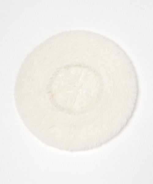 Honeys（ハニーズ）の「パール付シャギーベレー帽（ハンチング/ベレー帽・レディース・モカ/ライトグレー/アイボリー・FREE）」の13枚目の写真