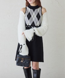 one after another NICE CLAUP | ニットセットアーガイルワンピース(ワンピース)