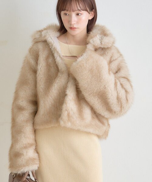 ミリー フェイクファーコート mline]ファーアウター（その他アウター）｜mline（エムライン）の