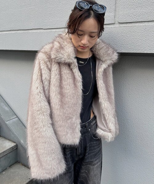 mline]【新色BLK登場！】ファーアウター（その他アウター）｜mline