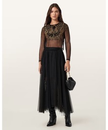 ALLY TULLE MIDI SKIRT | ALLY チュール ミディ スカート