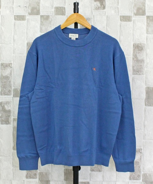 Calvin Klein（カルバン・クライン）の「CKJ コットンイージーフィットクルーネックセーター ニット LS COTTON EASY FIT CREWNK SWEATER（ニット/セーター・メンズ・ブラック/ブルー/グレー・XL/L/M）」の3枚目の写真