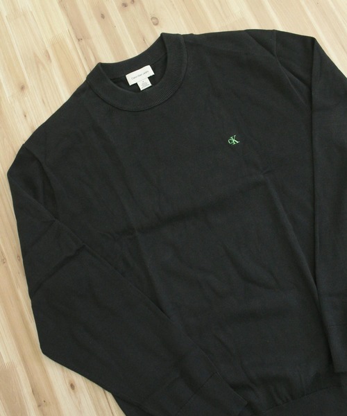 Calvin Klein（カルバン・クライン）の「CKJ コットンイージーフィットクルーネックセーター ニット LS COTTON EASY FIT CREWNK SWEATER（ニット/セーター・メンズ・ブラック/ブルー/グレー・XL/L/M）」の6枚目の写真