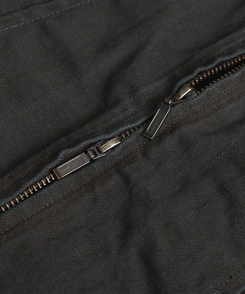 PUBLIC TOKYO（パブリックトウキョウ）の「PUBLIC DENIM BLOUSON/デニムジップブルゾン 　/日本製/岡山デニム/ブリーチ/オーバーダイ/セットアップ（ブルゾン・メンズ・ピンクベージュ/ダークブラウン・1/2）」の21枚目の写真