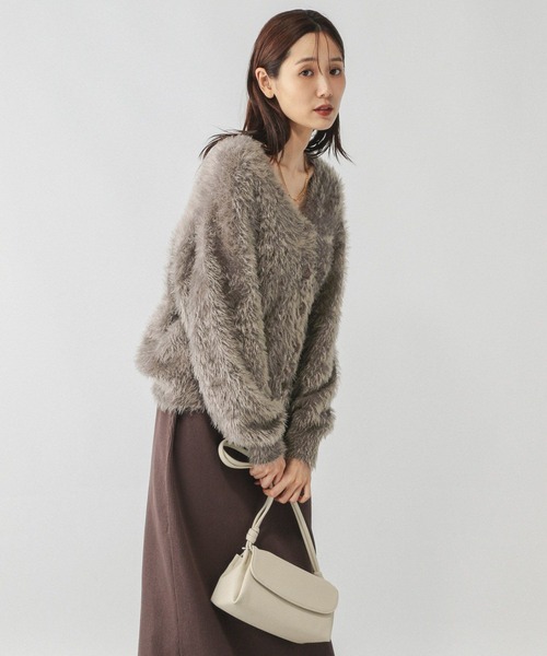 セール】シャギーカーディガン＊スカートSET/579504（ワンピース