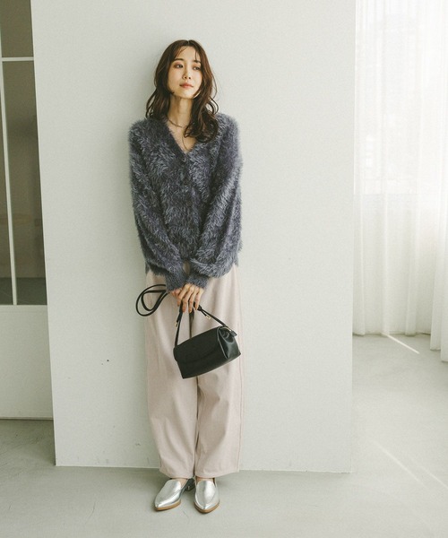 GLOBAL WORK（グローバルワーク）の「シャギーカーディガン＊スカートSET/579504（ワンピース・レディース・ネイビー/ブラウン系その他6/グレー・LARGE/MEDIUM）」の11枚目の写真