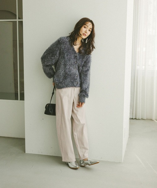 GLOBAL WORK（グローバルワーク）の「シャギーカーディガン＊スカートSET/579504（ワンピース・レディース・ネイビー/ブラウン系その他6/グレー・LARGE/MEDIUM）」の12枚目の写真